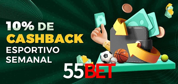 10% de bônus de cashback na 55Bet